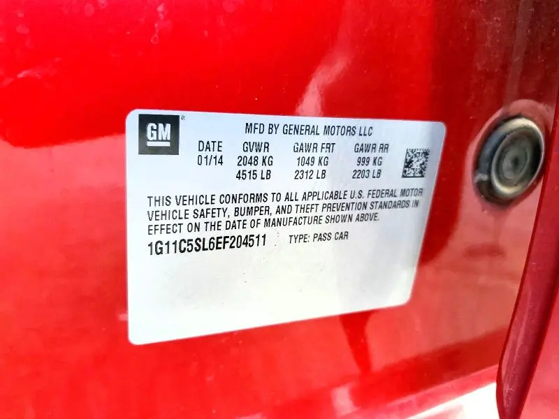 2014 CHEVROLET MALIBU 1LT  
