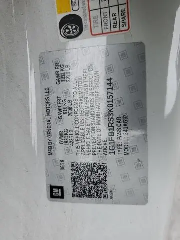 2019 CHEVROLET CAMARO LS  