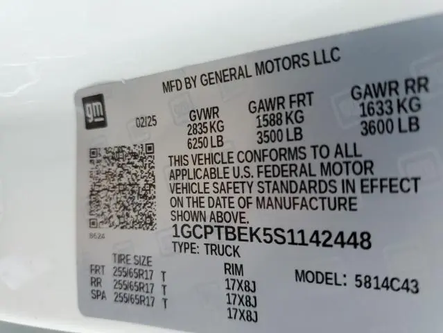 2025 CHEVROLET COLORADO   