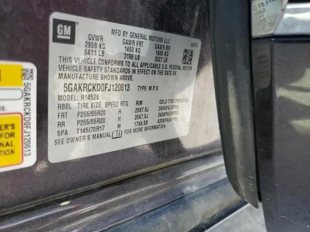 2015 BUICK ENCLAVE   
