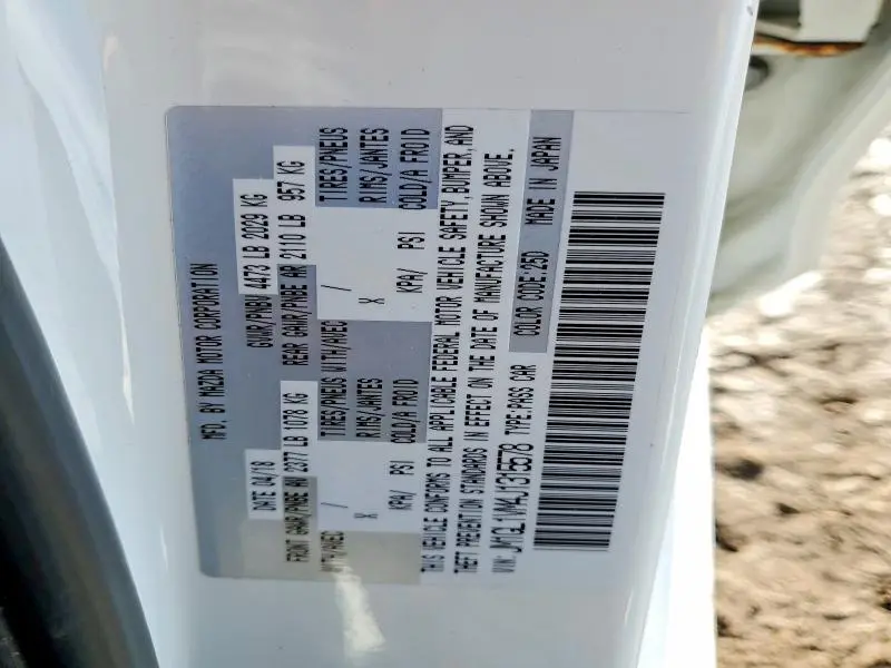 2018 MAZDA 6 TOURING  