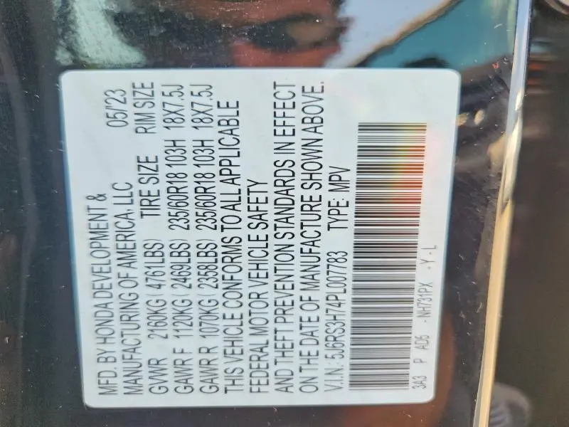 2023 HONDA CR-V EXL  