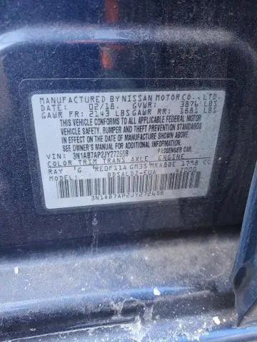 2018 NISSAN SENTRA S