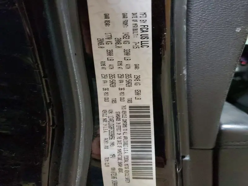 2015 DODGE DURANGO LIMITED  