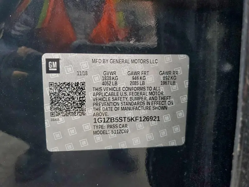 2019 CHEVROLET MALIBU LS  