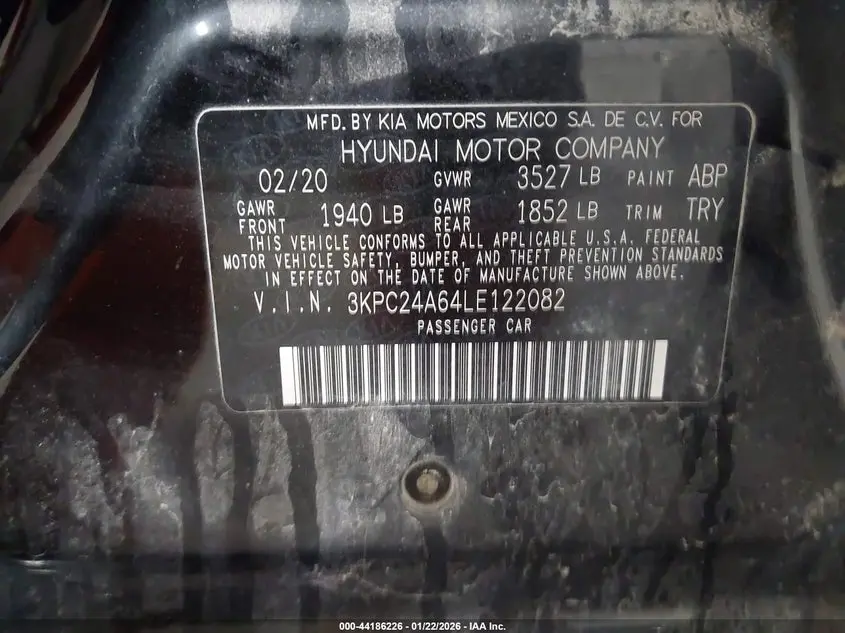 2020 HYUNDAI ACCENT SE