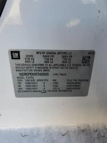 2015 CHEVROLET SILVERADO C1500  