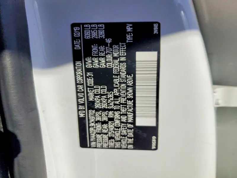 2019 VOLVO XC90 T6 INSCRIPTION  