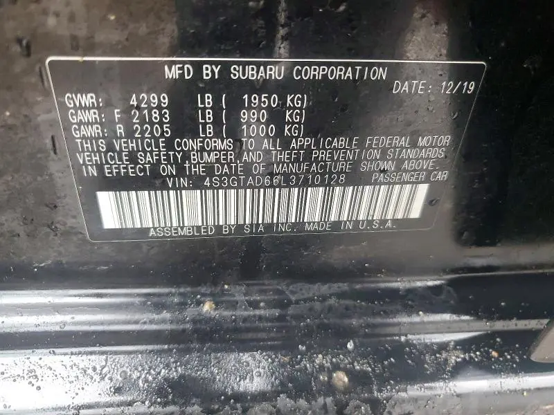 2020 SUBARU IMPREZA PREMIUM  