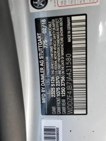 2018 MERCEDES-BENZ E 300  