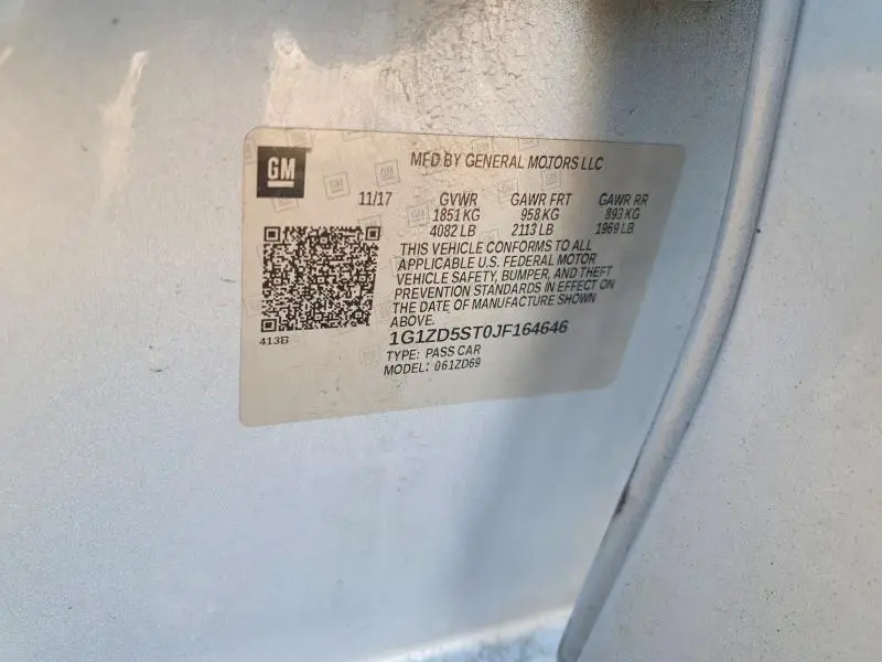 2018 CHEVROLET MALIBU LT  