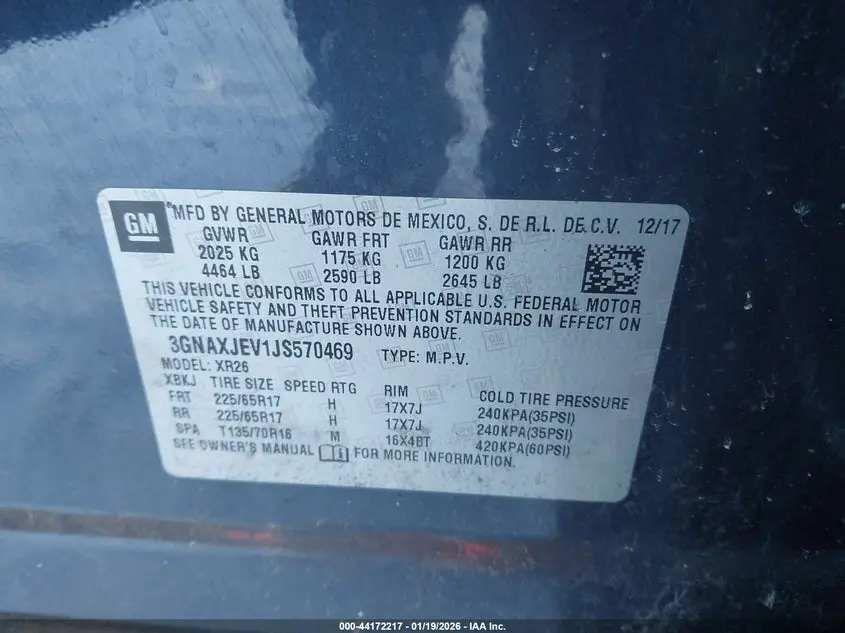 2018 CHEVROLET EQUINOX LT