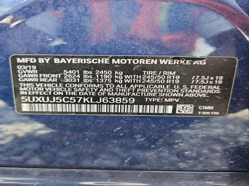 2019 BMW X4 M40I  