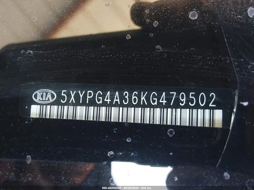 2019 KIA SORENTO 2.4L L