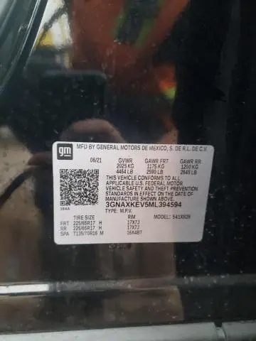 2021 CHEVROLET EQUINOX LT  