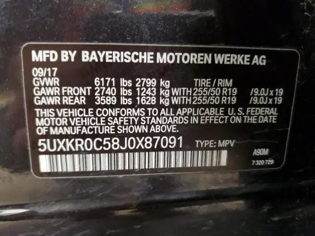 2018 BMW X5 XDRIVE35I  