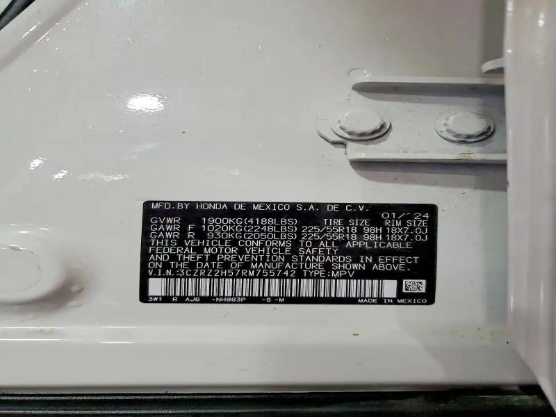 2024 HONDA HR-V SPORT  