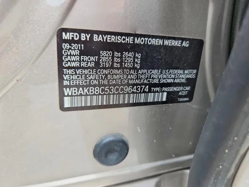 2012 BMW 750 LI  