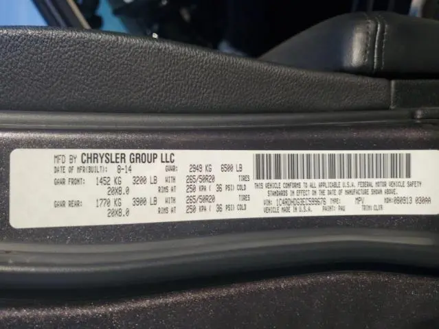 2014 DODGE DURANGO LIMITED  