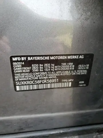 2015 BMW X5 XDRIVE35I  