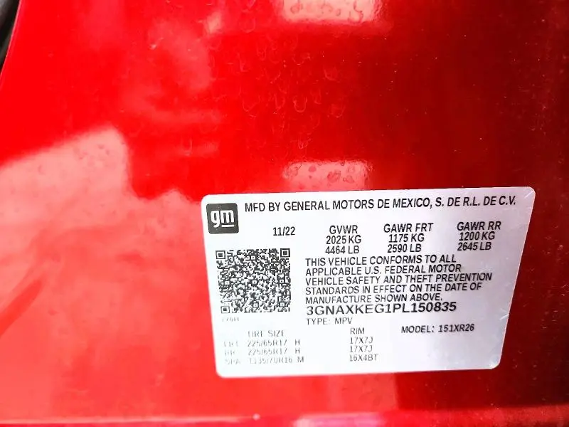 2023 CHEVROLET EQUINOX LT  