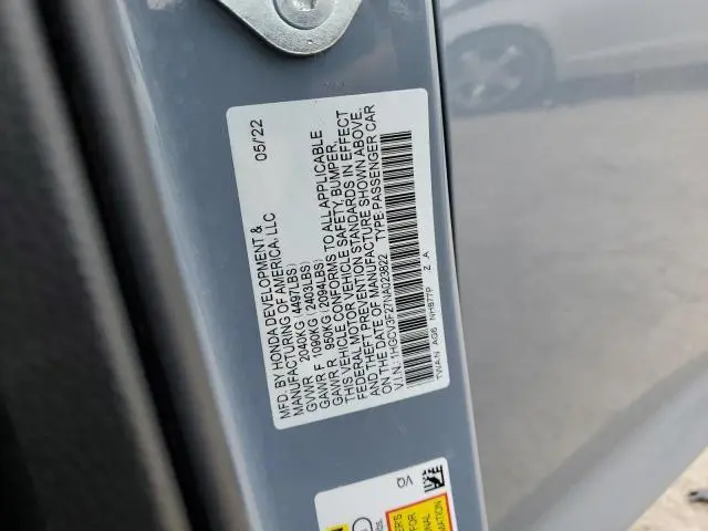 2022 HONDA ACCORD HYBRID SPORT  