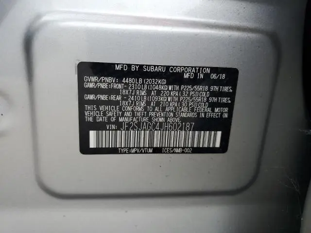 2018 SUBARU FORESTER 2.5I PREMIUM  