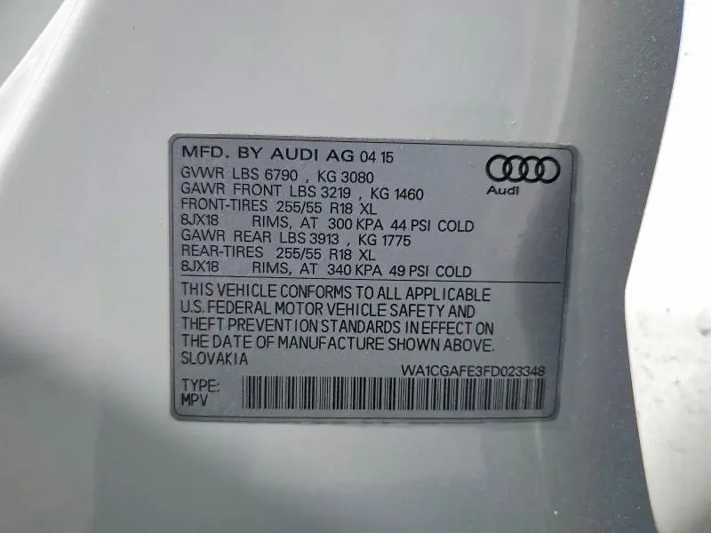 2015 AUDI Q7 PREMIUM  