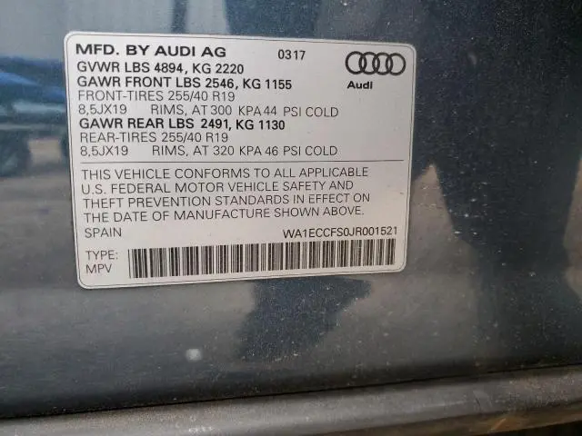 2018 AUDI Q3 PREMIUM  