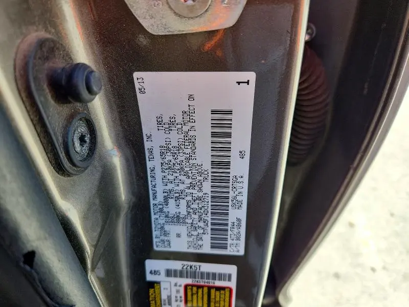 2013 TOYOTA TUNDRA GRADE  