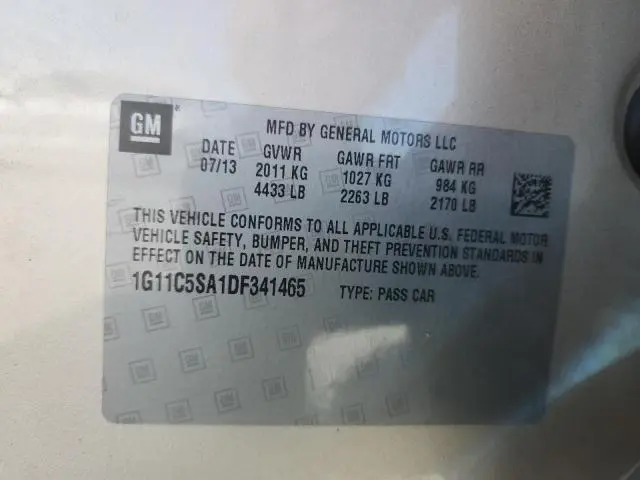 2013 CHEVROLET MALIBU 1LT