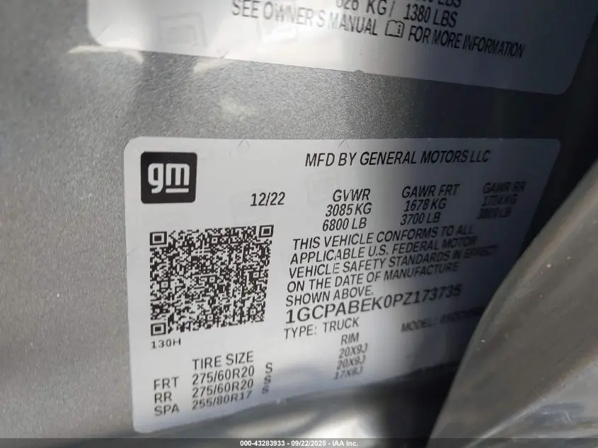 2023 CHEVROLET SILVERADO 1500 2WD  SHORT BED CUSTOM