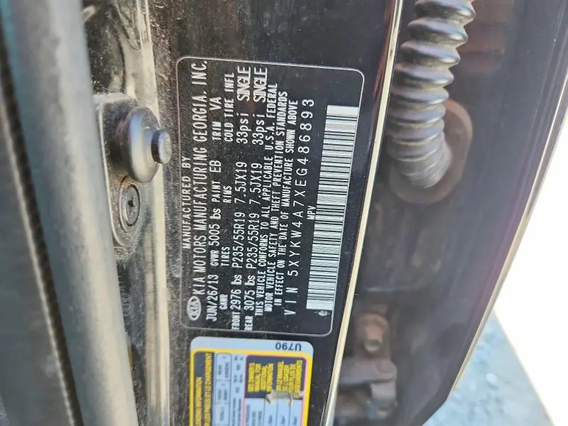 2014 KIA SORENTO SX LIMITED  