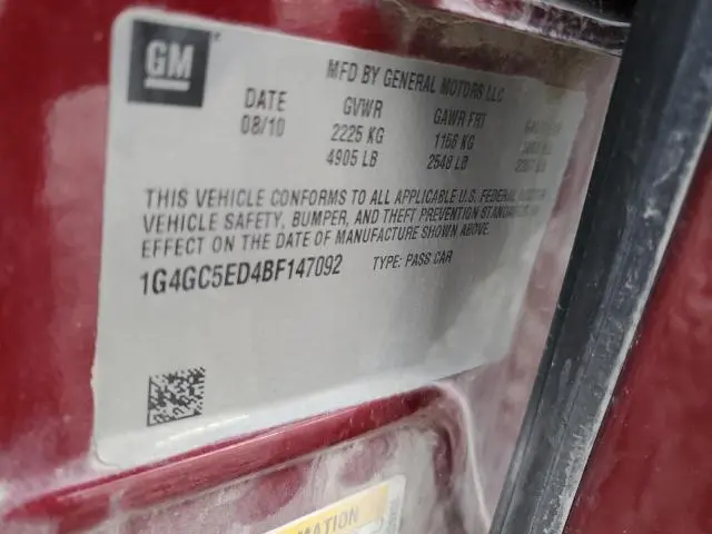 2011 BUICK LACROSSE CXL  