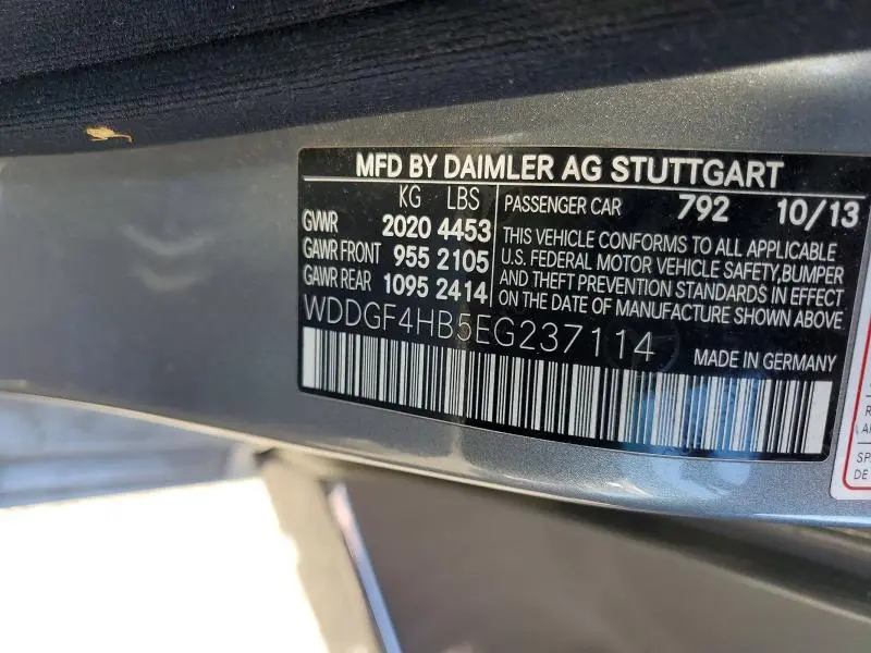 2014 MERCEDES-BENZ C 250  