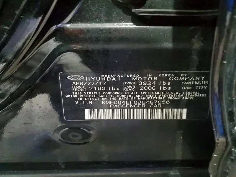 2018 HYUNDAI ELANTRA SEL  