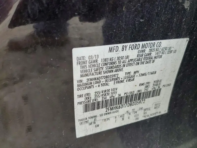 2013 FORD FLEX LIMITED  