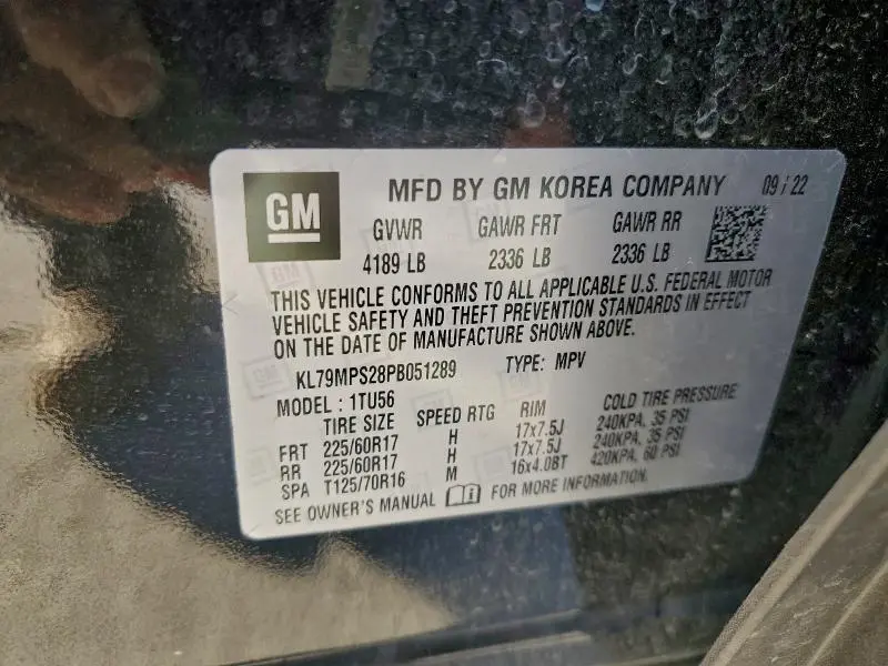 2023 CHEVROLET TRAILBLAZER LT  