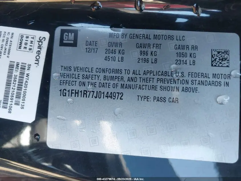 2018 CHEVROLET CAMARO 2SS