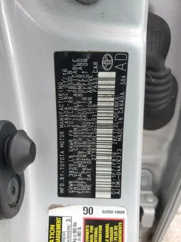 2016 TOYOTA COROLLA L  