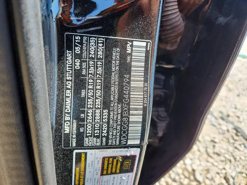 2015 MERCEDES-BENZ GLK 350 4MATIC  