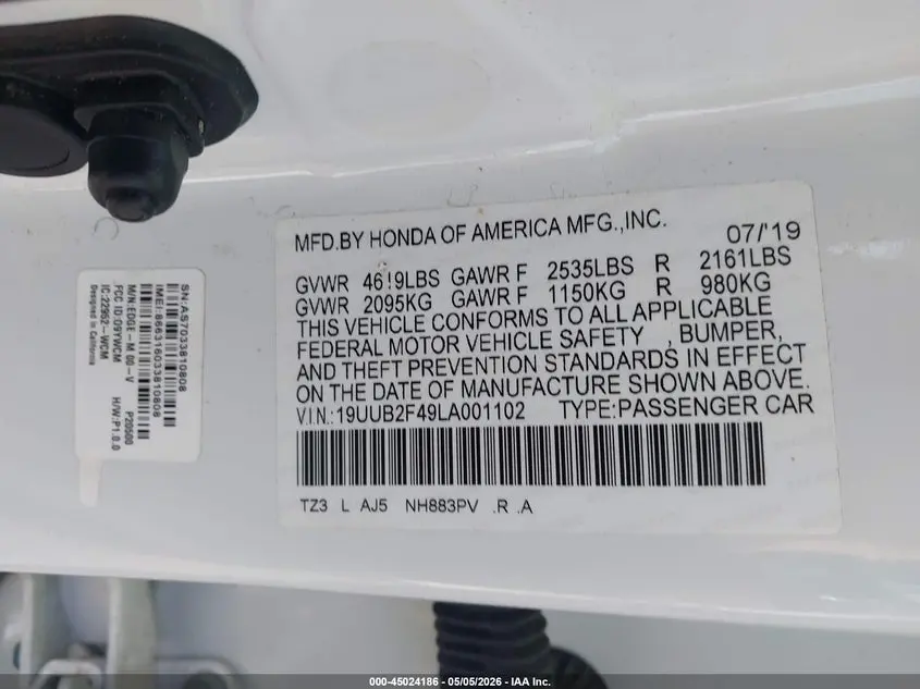 2020 ACURA TLX TECH PACKAGE