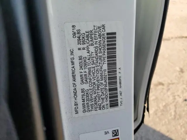 2018 HONDA ACCORD TOURING  