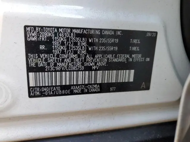 2020 TOYOTA RAV4 XLE PREMIUM  