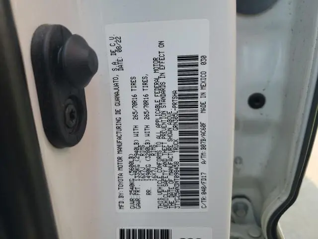 2022 TOYOTA TACOMA   