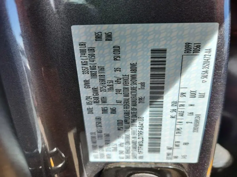 2024 FORD F150 XLT  