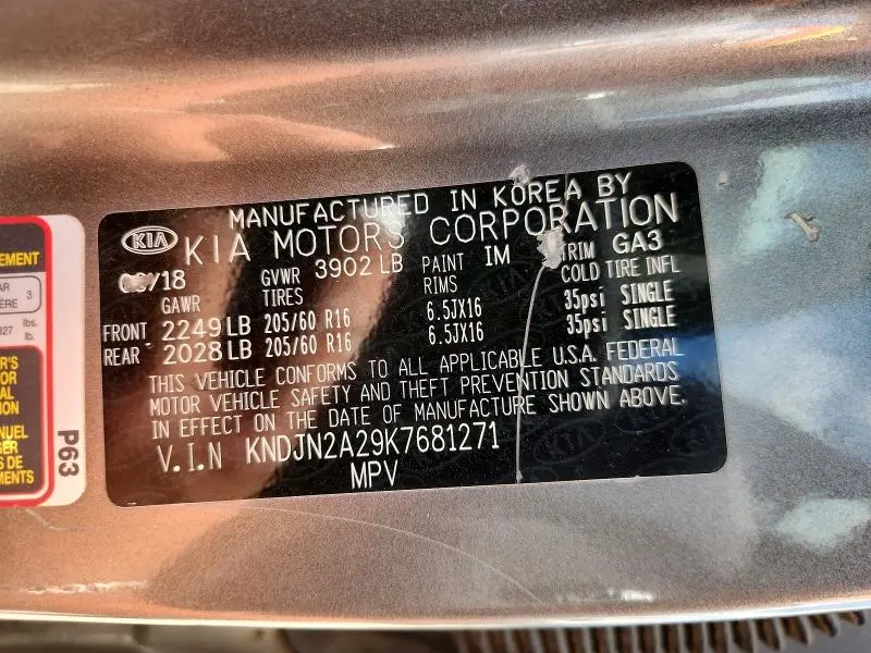 2019 KIA SOUL BASE  
