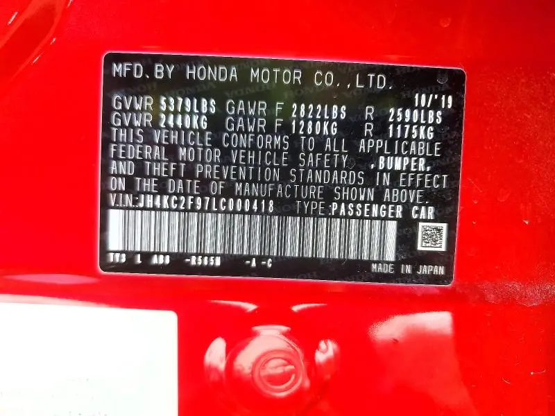 2020 ACURA RLX SPORT HYBRID ADVANCE  