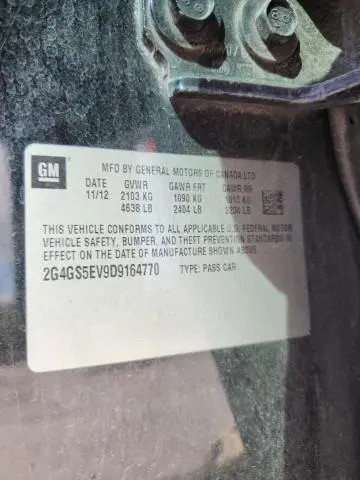 2013 BUICK REGAL PREMIUM  