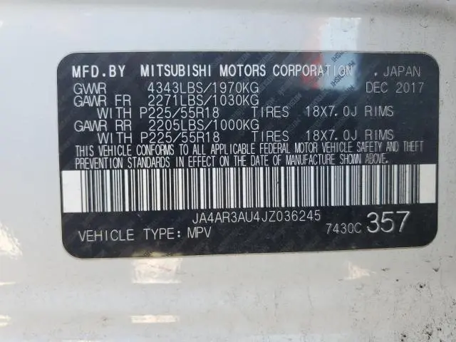 2018 MITSUBISHI OUTLANDER SPORT ES  